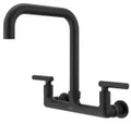 Griferia para fregadero de 8" de pared negro mate Pfister Sena F027SENB