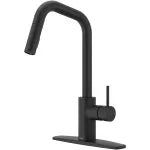 Griferia para fregadero monomando extraible negro mate Sena Pfister F529SENB