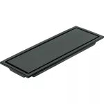 Drenaje lineal 30 x 11 cm reversible salida de 35 mm (1-3/8") negro Aqua Foset RS-704M / 45324