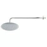 Cabeza de ducha redonda 250 mm (10") con brazo de pared cromo Riviera Foset R-311 / 45077