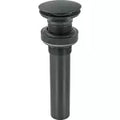 Desagüe para lavatorio 32 mm (1-1/4") push tipo hongo sin rebalse negro mate Foset CE-226SM / 45700