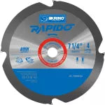 Disco TCT para sierra circular 7-1/4" para fibrocemento de corte rapido 4T Krino 270941841504