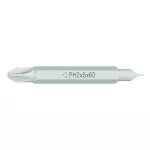 Punta de desatornillador doble phillips y plano PH2 x 5 x 0.8 (largo 60 mm) Krino 61027010002