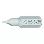Punta para desatornillador plano TG1.2 (largo 25 mm) Krino 61021050002 (2 por paquete)