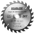 Disco TCT para sierra circular 7-1/4" (185 mm) x 24T Kualox KX-SM001