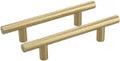 Tiradera cilindrica 96 mm dorada Self-Build Hardware (2 por paquete)