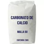 Carbonato de calcio industrial (malla 50) saco 20 kg