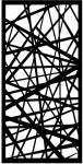Panel decorativo metalico 1.22 x 2.44 metros (2 mm) abstracto negro Decopanel PCL-10 / 50013659