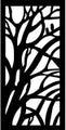 Panel decorativo metalico 1.22 x 2.44 metros (2 mm) ramas negro Decopanel PCL-13 / 50013759
