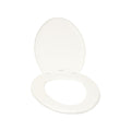 Asiento para inodoro elongado blanco Clasica Coflex CH-A202