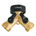 Conector Y de laton para manguera 3/4" Truper AD-2X / 10375