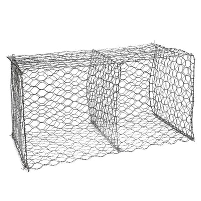 Caja gavion en malla (2.7 mm) 1 x 1 x 1 metro (largo x ancho x alto) 8 x 10