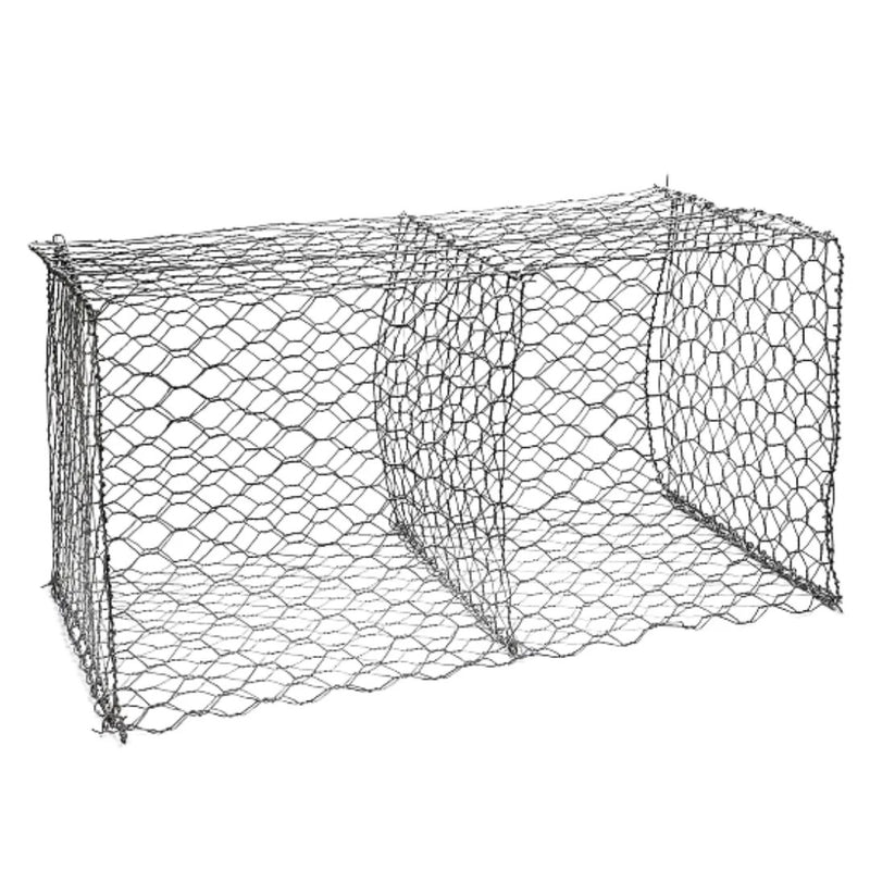 Caja gavion en malla (2.7 mm) 1.5 x 1 x 1 metro (largo x ancho x alto) 8 x 10