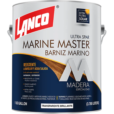 Barniz marino brillante Marine Master cuarto Lanco