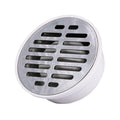 Drenaje redondo universal con rejilla salida plastica de 50 - 75 - 100 mm (2" - 3" - 4") cromo Coflex PC-101
