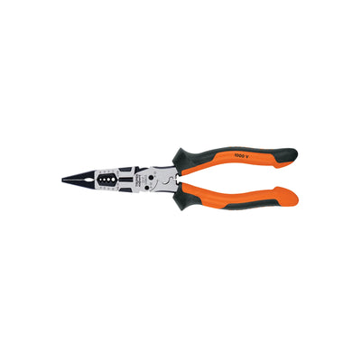 Alicate para electricista 8” de punta larga multiusos Comfort Grip Truper Expert