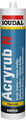 Sellador acrilico pintable Acryrub 310 mL Soudal 102598 (gris)