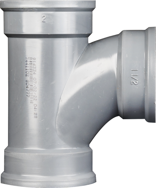 Tee sanitaria PVC SDR32.5 pared delgada 75 mm (3")