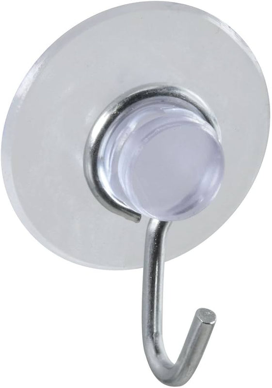 Ventosa con gancho transparente National Hardware N259-945 (4 por paquete)