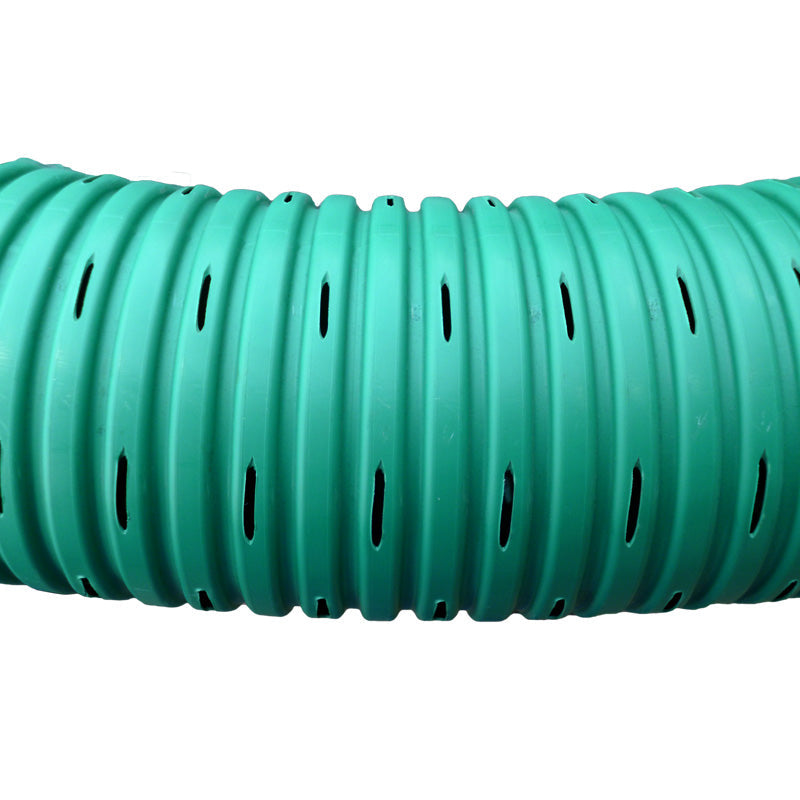 Tubo  Drenafort PVC perforado drenaje verde (4") x 6 metros