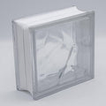 Vidrio Block brillante 19 x 19 x 8 cm Cloudy Transparente