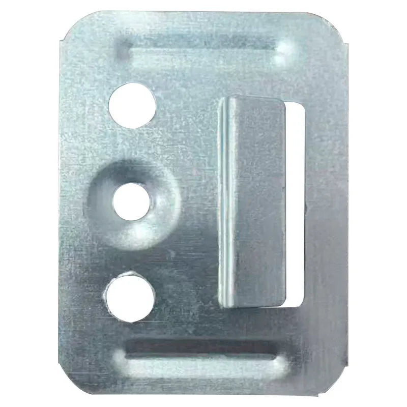 Accesorio metalico para instalación de tablilla plastica para pared (100 por paquete)