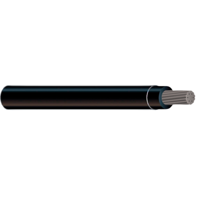 Cable de aluminio XHHW S-8000 #2 negro metro