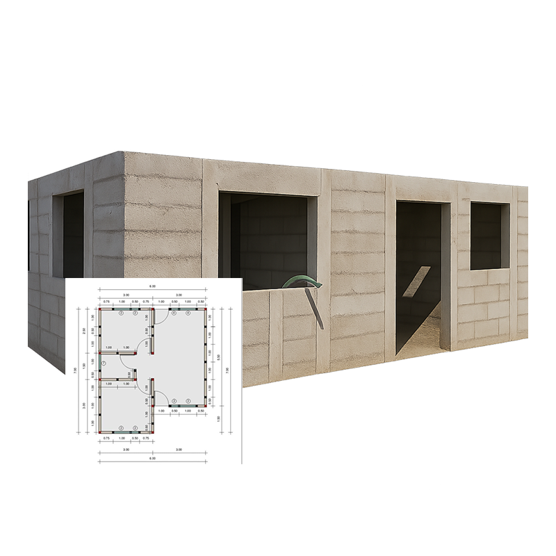 CASA PREFABLOCK 42M2