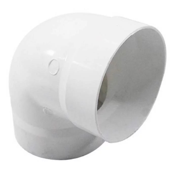 Codo sanitario 90° PVC SCH40 pared gruesa 200 mm (8")