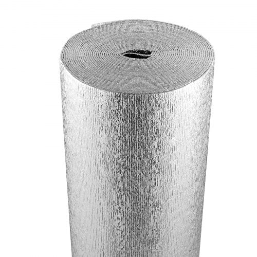 Aislante termico aluminio rollo 10 mm x 1 x 20 metros (20.00 m2) doble cara