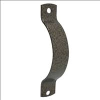 Agarradera soldable gofrado bronce 5-1/4" x 1" Grossor