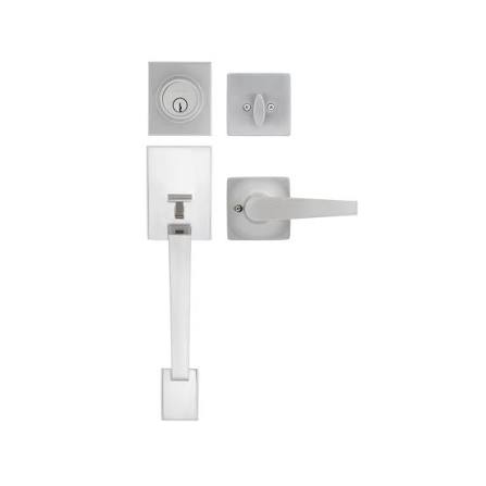 Cerradura principal con manija Cannes niquel satinado 15 Marsella Fanal 90490-005