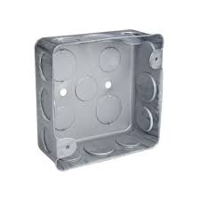 Caja EMT cuadrada 4" x 4" doble fondo (KO 1/2" y 3/4") UL