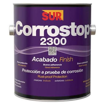 Acabado anticorrosivo satinado Corrostop 2300 cuarto Sur  (blanco)