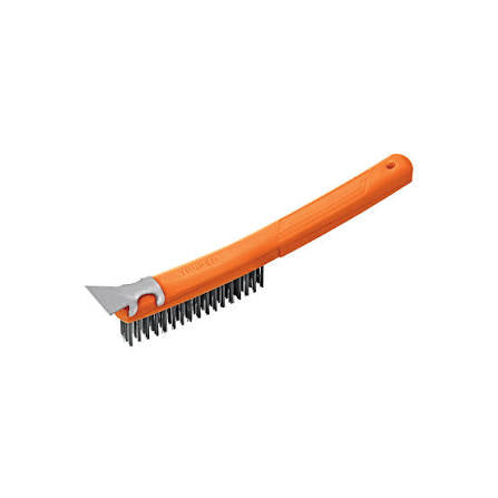 Cepillo de alambre acero al carbono con espatula (30 x 3 cm) Truper CEA-18E / 11539