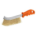 Cepillo de alambre curvo acero latonado anti-chispa (24 x 2 cm) Truper CEA-10 / 11540