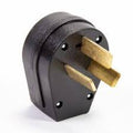 Enchufe 3 polos 30A 125/250V 3W negro Eagle 80L