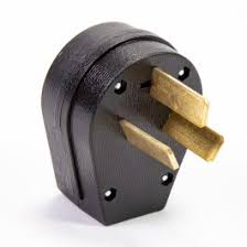 Enchufe 3 polos 30A 125/250V 3W negro Eagle 80L