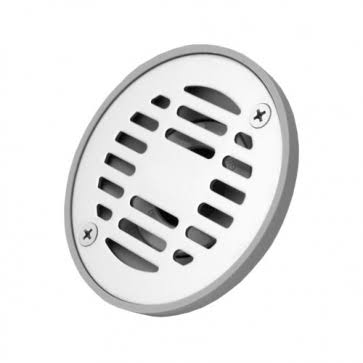 Drenaje redondo 10 cm plastico con rejilla de acero inoxidable salida de 50 mm (2") Coflex PC-152