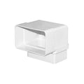 Codo para canoa PVC rectangular