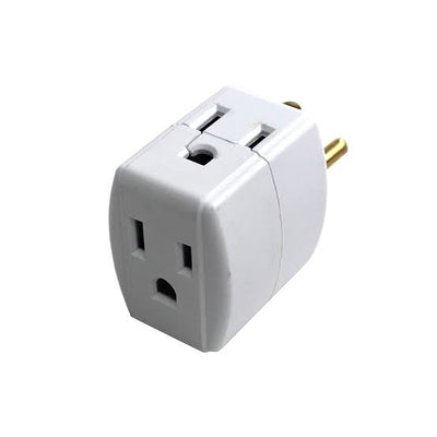 Enchufe trifulcador polarizado 3 salidas 15A 110V Eagle 1170