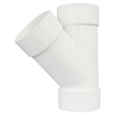 Yee sanitaria PVC SCH40 pared gruesa 100 mm (4")