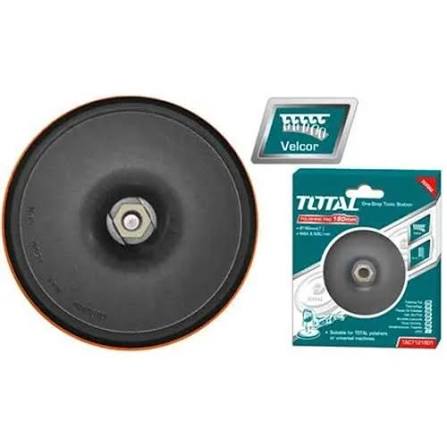 Disco de hule con velcro para pulidora 7" Total UTAC18051 (sustituye UTAC7121801)