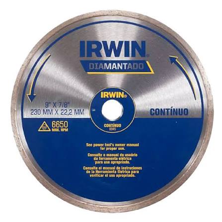 Disco de corte diamantado continuo 9" Irwin IW47901 (sust. IW8945)