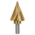 Broca escalonada titanio 10 escalones 1/4" a 1-3/8" Truper Expert