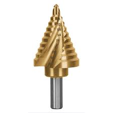 Broca escalonada titanio 10 escalones 1/4" a 1-3/8" Truper Expert