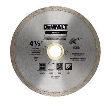 Disco de corte diamantado continuo 4-1/2" Dewalt DW47451HP