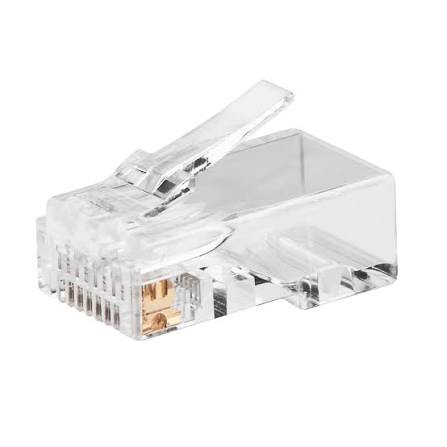 Conector Modular Ethernet RJ45 CAT6 (6 por paquete)