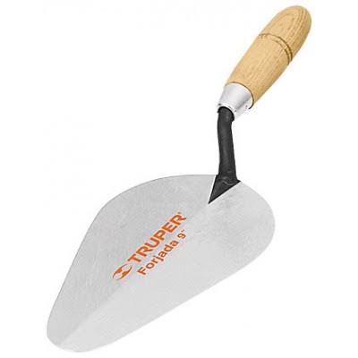 Cuchara de albañil 180 mm (7") con mango de madera Truper CT-7C / 13004