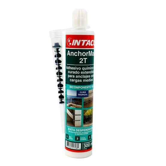 Adhesivo quimico para anclajes carga media para clima tropical AnchorMax 2T 300 mL Intaco